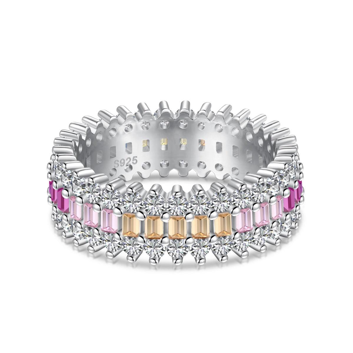 [Kismet Jewels ]Ornate Colorful Radiant Cut Daily Ring