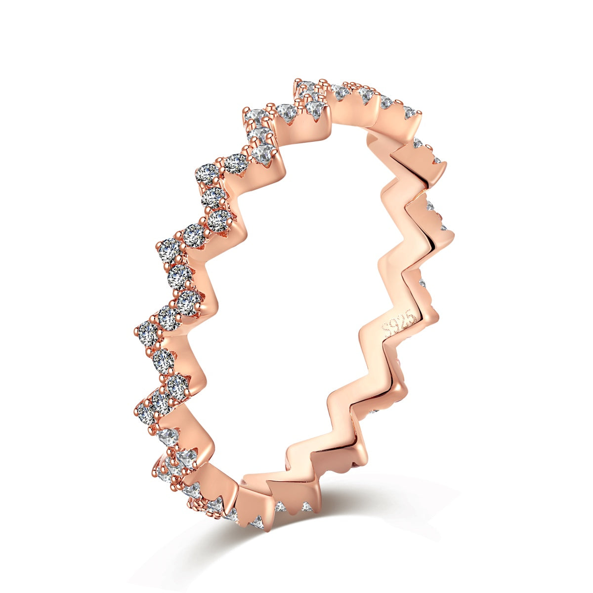 [Kismet Jewels ]Delicate Enchanting Wave Shape Daily Ring