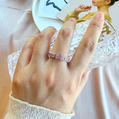 [Kismet Jewels ]Eternity Round Cut Tennis Ring