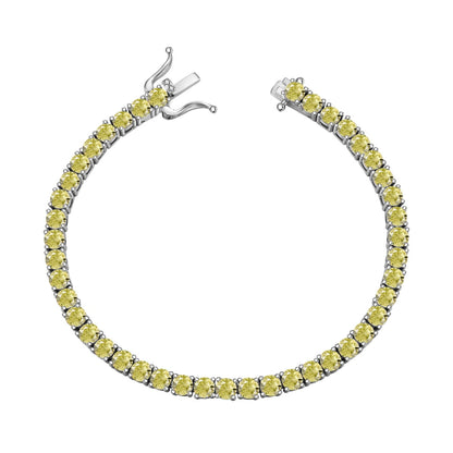 [Kismet Jewels ]Ornate Dazzling Round Cut Tennis Bracelet