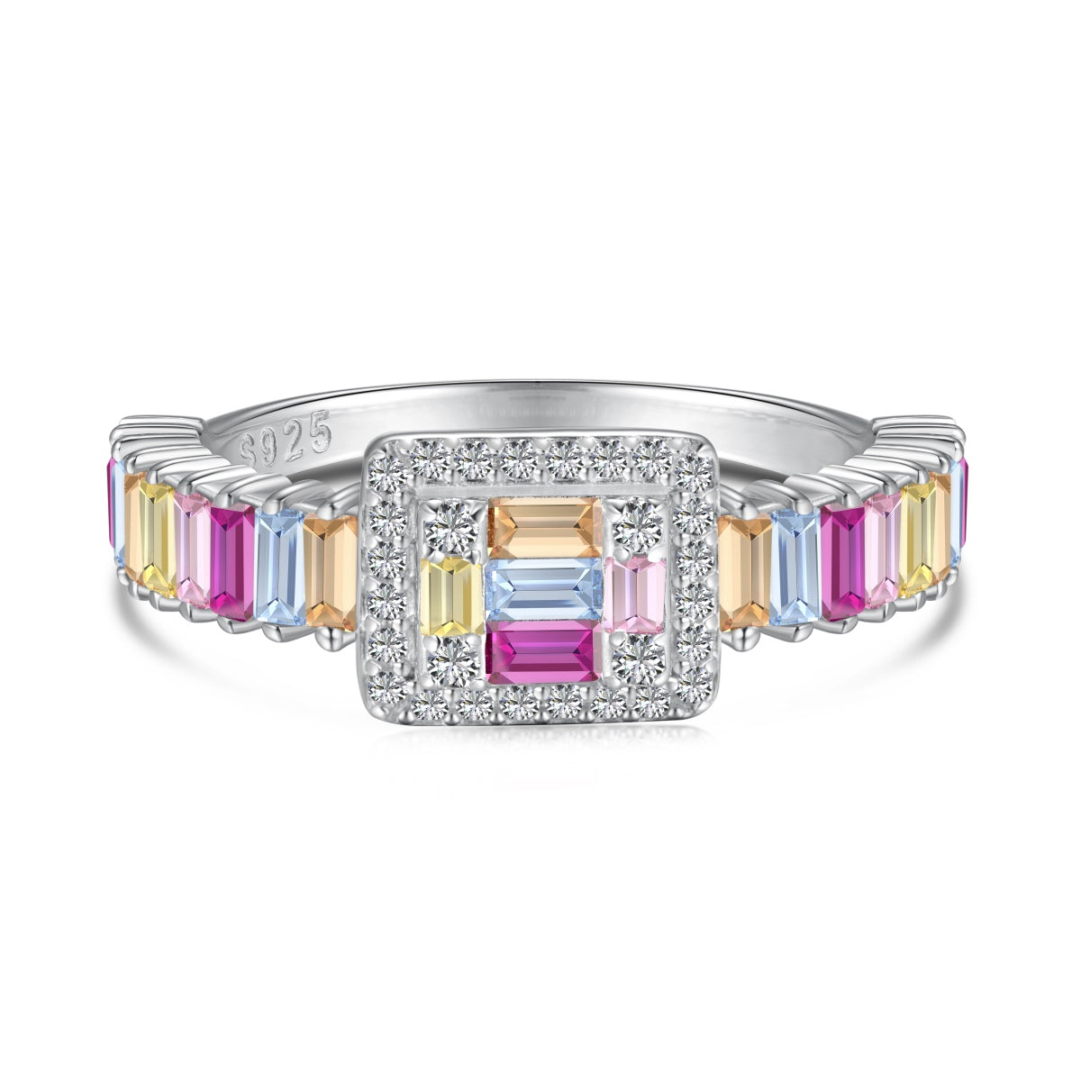 [Kismet Jewels ]Exquisite Colorful Radiant Cut Party Ring