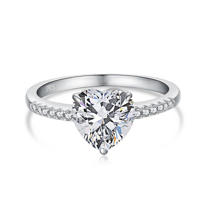 [Kismet Jewels ]2.0 Carat Dazzling Lustrous Heart Cut Lover Ring