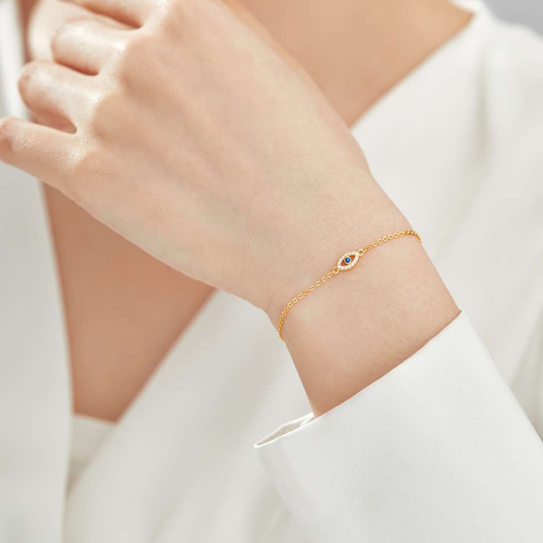 [Kismet Jewels ]Evil Eye Shape Necklace