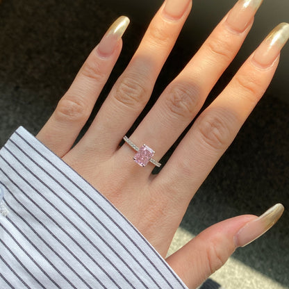 [Kismet Jewels ]2.0 Carat Dazzling Sparkling Radiant Cut Party Ring
