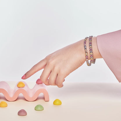 [Kismet Jewels ]Ornate Sparkling Round Cut Party Bracelet