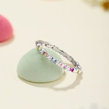 [Kismet Jewels ]Charming Colorful Round Cut Daily Ring