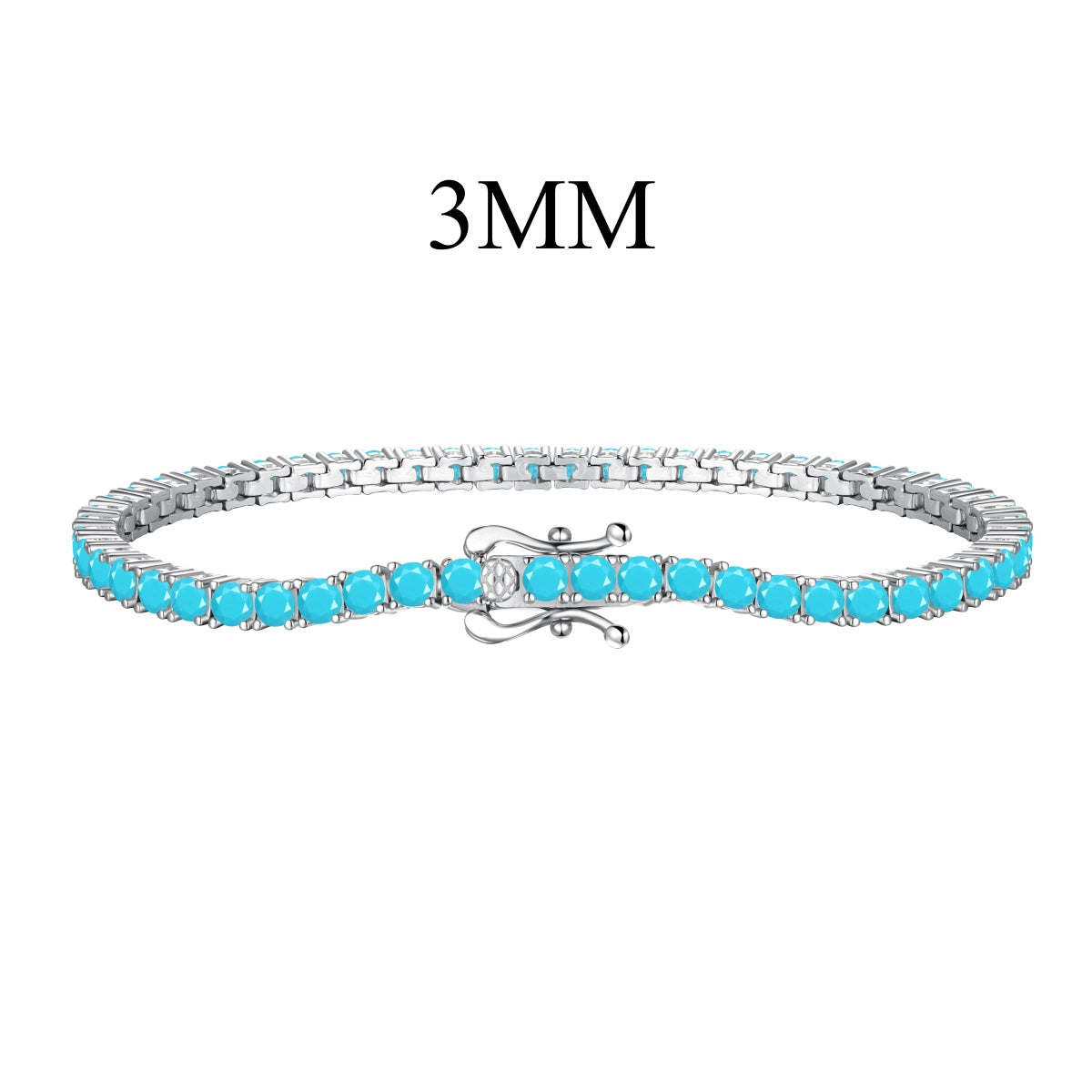 [Kismet Jewels ]Dainty Charming Round Cut Tennis Bracelet