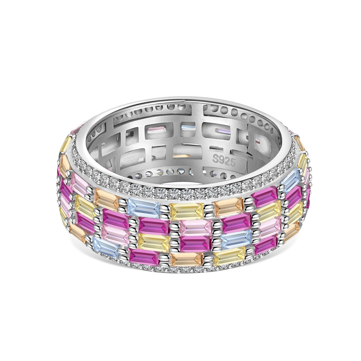 [Kismet Jewels ]Radiant Colorful Radiant Cut Daily Ring