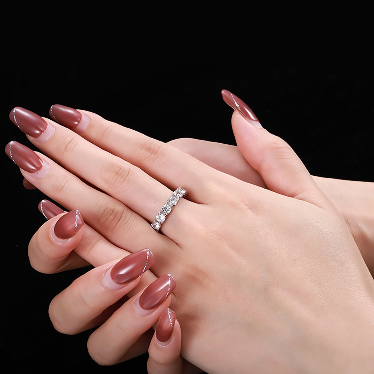 [Kismet Jewels ]Eternity Round Cut Tennis Ring