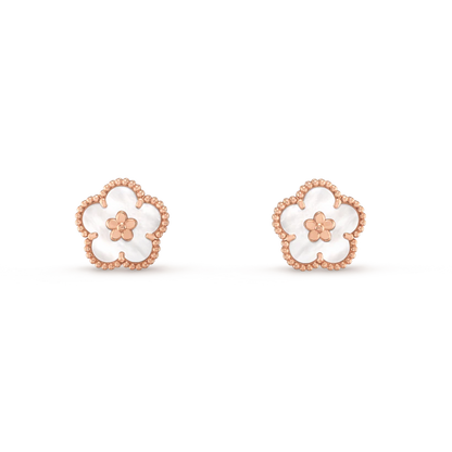 [Kismet Jewels ]LUCKY PINK GOLD WHITE MOP EARRINGS