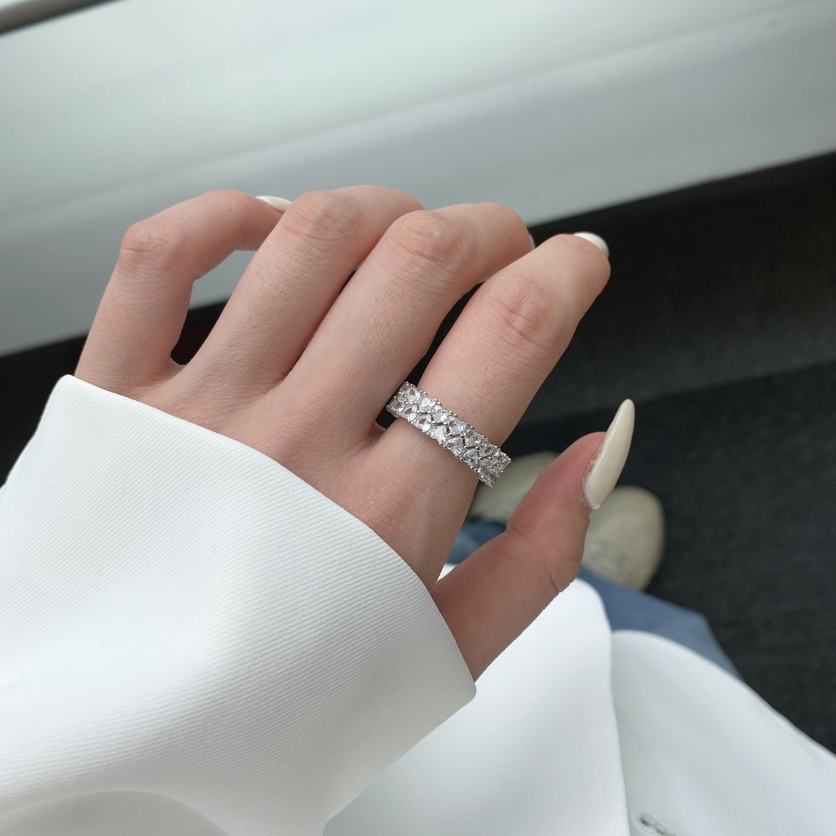 [Kismet Jewels ]Sparkling Full Heart Ring