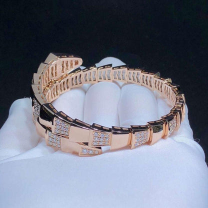 [Kismet Jewels ]SERPENTI WIDE BRACELET PINK GOLD DIAMOND