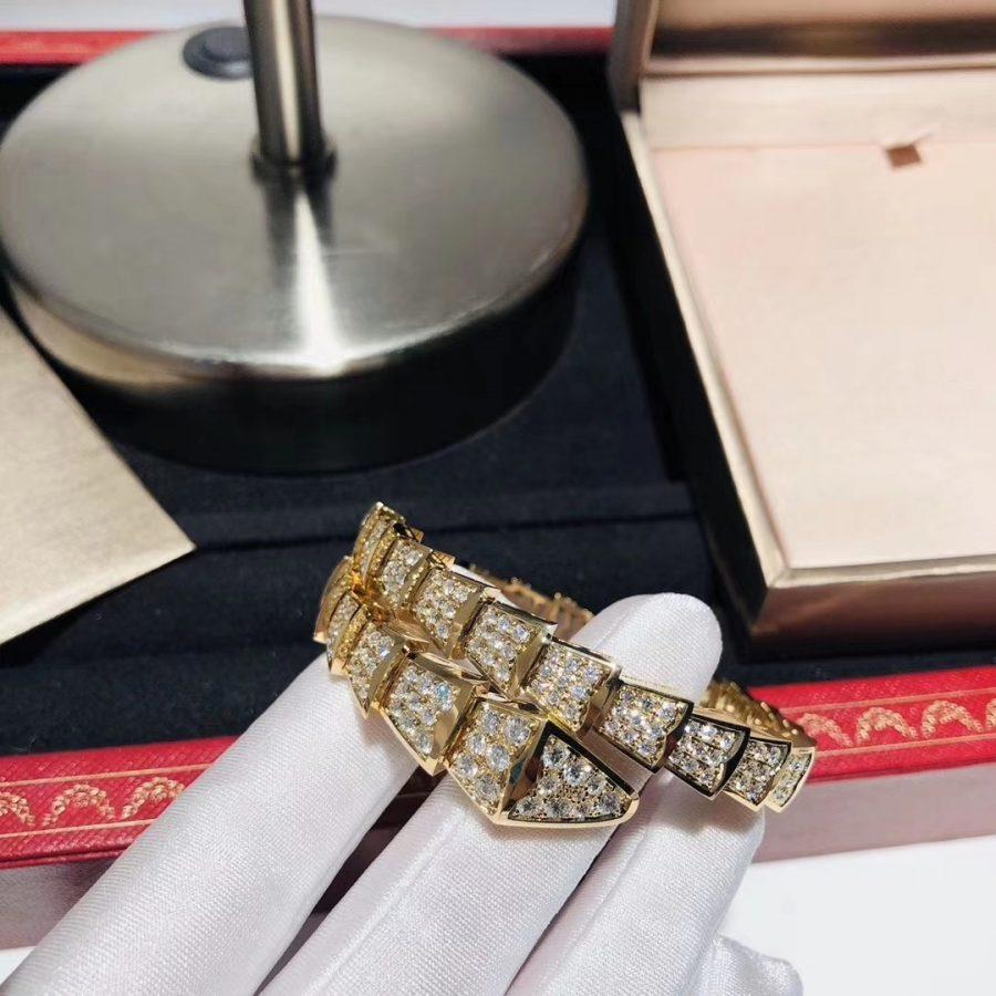[Kismet Jewels ]SERPENTI BRACELET 8MM GOLD DIAMOND